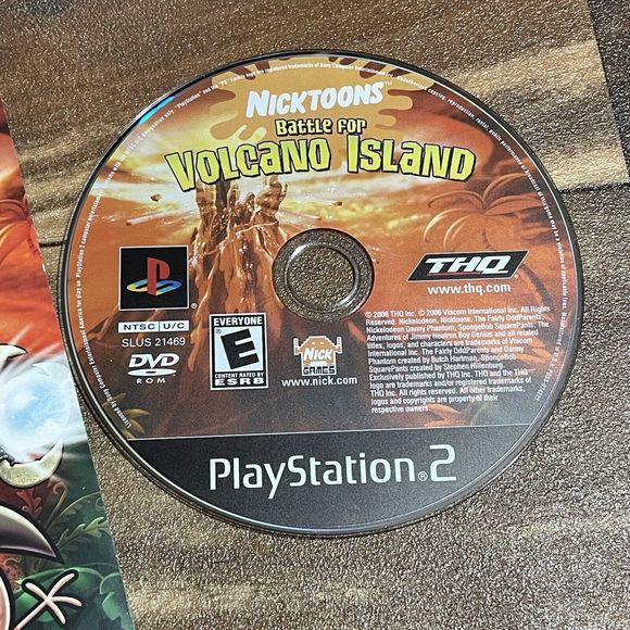 Nicktoons: Battle for Volcano Island (Sony PlayStation 2, 2006) CIB Complete - Picture 3 of 7